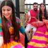 A boho-inspired colourful mehendi for Anushka and Virat