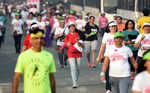 Hundreds of women run the Mumbai Pinkathon marathon