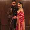 Anushka and Virat dressed to the nines for their first reception