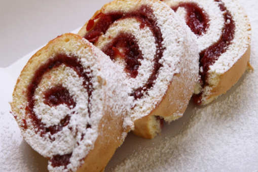 Red and White Chocolate Roll