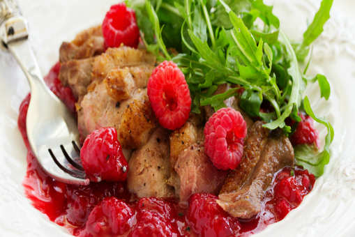 Duck Breast with Raspberry Sauce