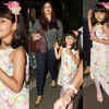 Aaradhya Bachchan strikes a picture-perfect pose with mum Aishwarya Rai Bachchan at the airport