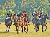 Socialites attend polo match
