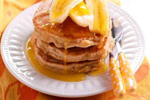 Eggless Banana Pancake