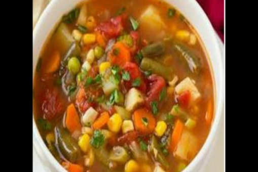 Mixed Vegetable and Cottage Cheese Soup