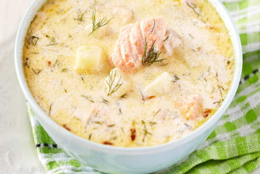 Creamy Salmon Soup