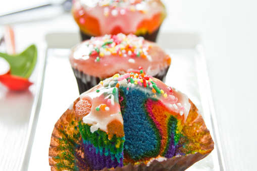 Rainbow Cupcakes