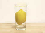 Lemon in a glass of water