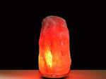 Lighting rock salt lamp
