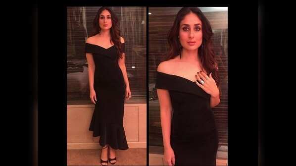 Pic: Kareena Kapoor Khan ups the glam quotient in a solid black number