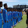 Indian team before the start of the match