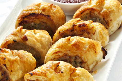 Baked Chicken Sausage Rolls