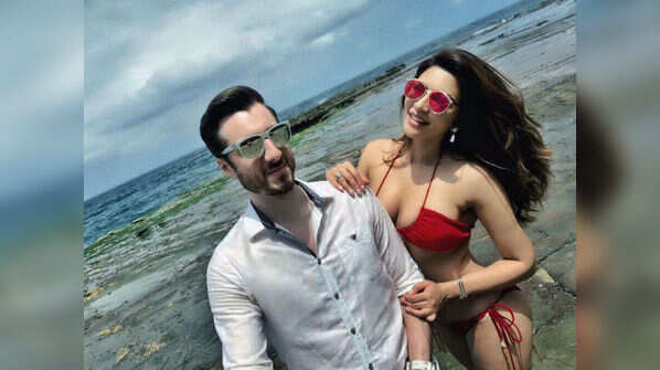 Shama Sikander sizzles in a red bikini