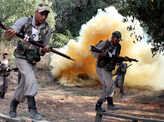 Rigorous military training demonstration
