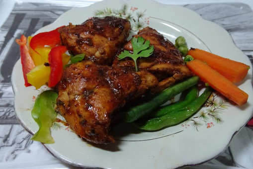 Honey Glazed Chicken without Oil