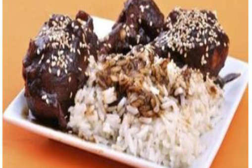 Chicken Mole with Mexican Rice
