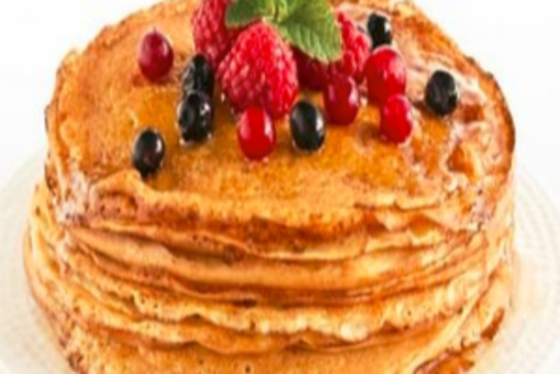 Buckwheat Pancakes with Blueberry Sauce