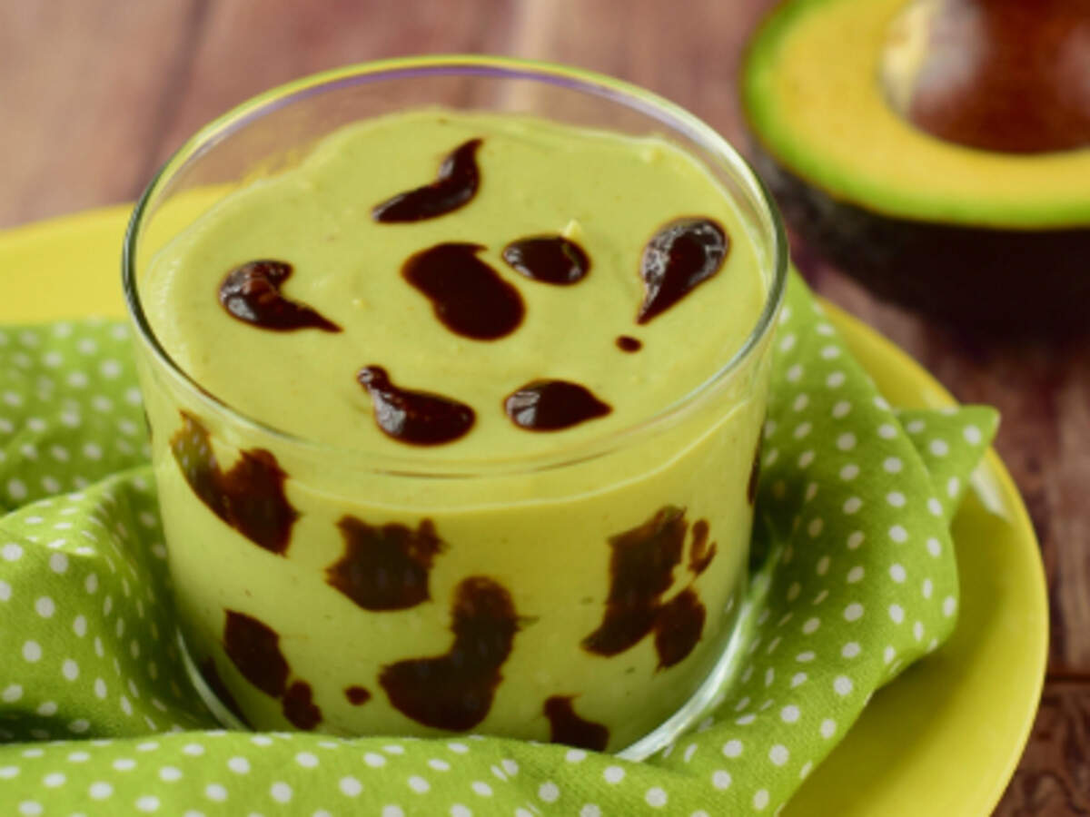 Avocado Pudding with Chocolate Sauce Recipe