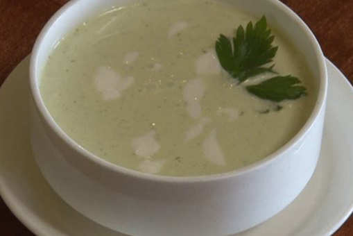 Chilled Zucchini Yogurt Soup