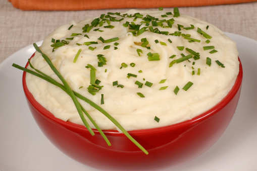Guilt-free Garlic Mashed Potatoes