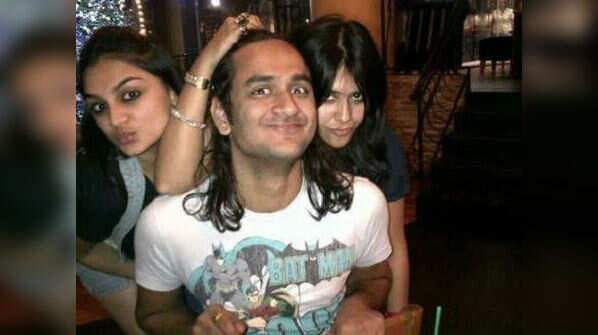 Vikas is captured in an animated mood