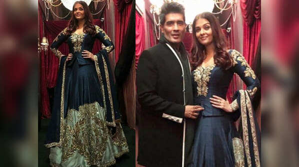 Pic: Aishwarya Rai Bachchan looks enchanting donning a Manish Malhotra creation