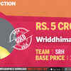 Sunrisers Hyderabad buy Wriddhiman Saha for 5 crores