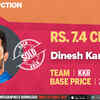 Kolkata Knight Riders buy Dinesh Karthik for 7.4 crores
