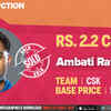 Chennai Super Kings buy Ambati Rayudu for 2.2 crores