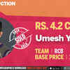 Royal Challengers Bangalore buy Umesh Yadav for 4.2 crores