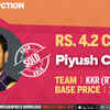Piyush Chawla was bought by Chennai Super Kings for 4.2 crores but Kolkata Knight Riders used their RTM to get him back