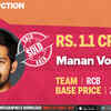 Royal Challengers Bangalore buy Manan Vohra for 1.1 crore