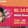 Kolkata Knight Riders buy Nitish Rana for 3.4 crores