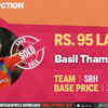 Sunrisers Hyderabad buy Basil Thampi for 95 lakh