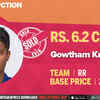 Rajasthan Royals buy Gowtham Krishnappa for 6.2 crores