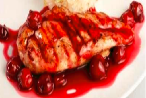 Chicken Roulade with Cherry Liqueur and Balsamic Reduction