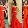 Anushka amps up the heat in a red strapless gown