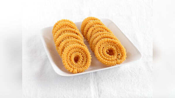 Homemade chakli or murukku