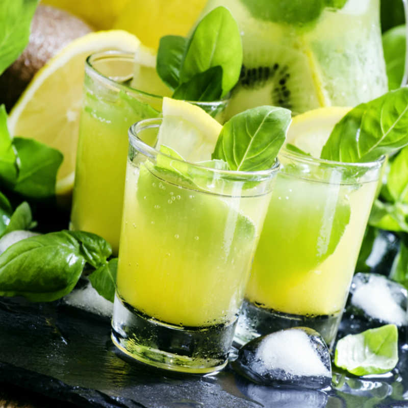 Kiwi Basil Lemonade Recipe How to Make Kiwi Basil Lemonade Recipe