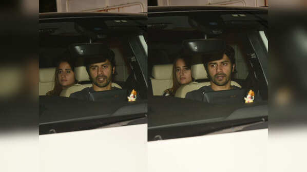 Pics: Varun Dhawan spotted on late night movie date with Natasha Dalal