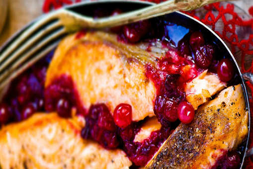 Fish in Cranberry Sauce