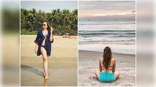 Former Bigg Boss contestant Nitibha Kaul raises the heat with her hot beach pictures