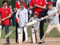 Canadian PM Justin Trudeau turns cricketer, plays game with legendary cricketer Kapil Dev and former captain Mohd. Azharuddin