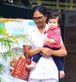 Taimur spotted in Bandra with his nanny