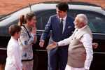 Sophie Gregoire Trudeau greets PM Modi