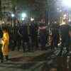 Fans, security and media outside Sridevi's Gereen Acres residence at Lokhandwala in Andheri