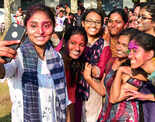 Holi celebrations in the city