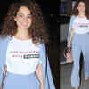 Kangana Ranaut lets her tee do the talking at the airport