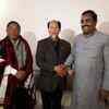 Neiphiu Rio met BJP National General Secretary Ram Madhav in Dimapur, Nagaland. He was elected unopposed in the Nagaland Assembly election after his rival from the Naga People's Front withdrew his nomination.