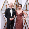 Sir Patrick Stewart and Sunny Ozell at the 90th Annual Academy Awards.